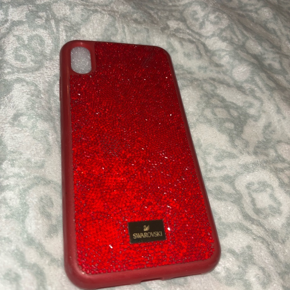 Swarovski Red Crystal Phone Case with Sparkling Stones